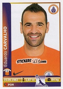 Sticker Eduardo Carvalho - Spor Toto Süper Lig 2012-2013 - Panini
