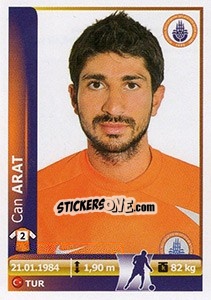 Cromo Can Arat - Spor Toto Süper Lig 2012-2013 - Panini