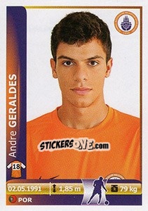 Figurina Andre Geraldes - Spor Toto Süper Lig 2012-2013 n. 187 - Panini