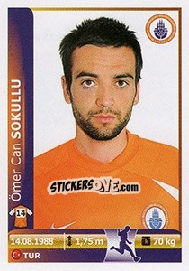 Sticker Omer Can Sokullu - Spor Toto Süper Lig 2012-2013 - Panini