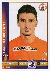 Sticker Cihan Haspolatli - Spor Toto Süper Lig 2012-2013 n. 189 - Panini