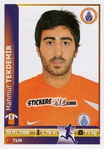 Sticker Mahmut Tekdemir - Spor Toto Süper Lig 2012-2013 n. 191 - Panini