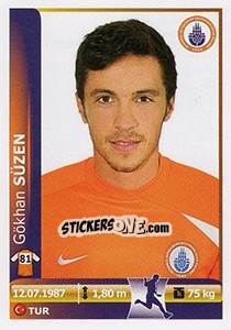 Sticker Gokhan Suzen - Spor Toto Süper Lig 2012-2013 n. 192 - Panini