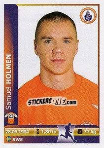 Sticker Samuel Holmen - Spor Toto Süper Lig 2012-2013 - Panini