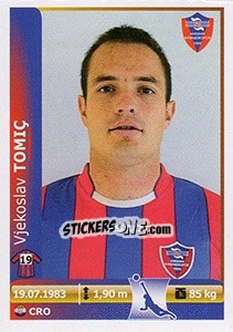 Sticker Vjekoslav Tomic - Spor Toto Süper Lig 2012-2013 n. 203 - Panini
