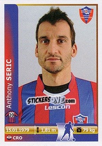 Cromo Anthony Seric - Spor Toto Süper Lig 2012-2013 - Panini