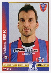 Sticker Anthony Seric - Spor Toto Süper Lig 2012-2013 n. 208 - Panini