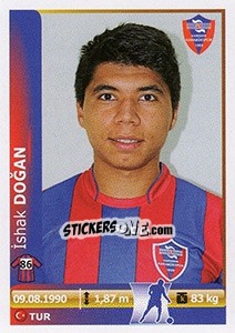Sticker Ishak Dogan - Spor Toto Süper Lig 2012-2013 - Panini