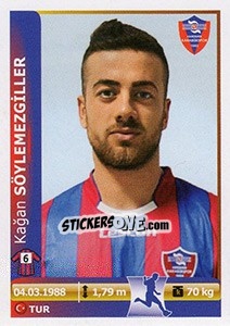Sticker Kagan Soylemezgiller - Spor Toto Süper Lig 2012-2013 - Panini