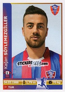 Cromo Kagan Soylemezgiller - Spor Toto Süper Lig 2012-2013 - Panini