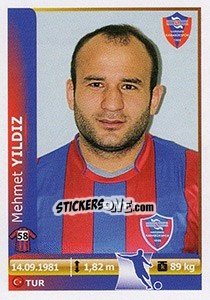 Sticker Mehmet Yildiz - Spor Toto Süper Lig 2012-2013 n. 222 - Panini
