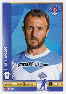 Sticker Ilhan Eker - Spor Toto Süper Lig 2012-2013 n. 228 - Panini