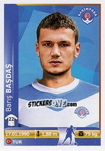 Sticker Baris Basdas - Spor Toto Süper Lig 2012-2013 n. 230 - Panini