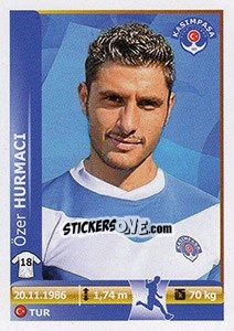 Sticker Ozer Hurmaci - Spor Toto Süper Lig 2012-2013 - Panini