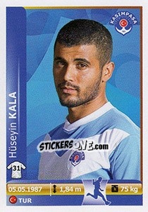 Sticker Huseyin Kala - Spor Toto Süper Lig 2012-2013 - Panini