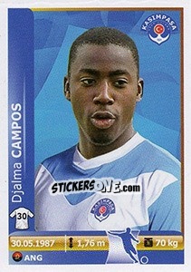 Sticker Djalma Campos - Spor Toto Süper Lig 2012-2013 n. 242 - Panini