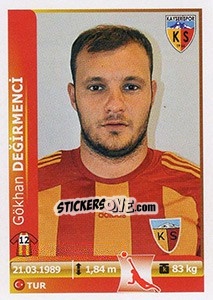 Sticker Gokhan Degirmenci - Spor Toto Süper Lig 2012-2013 n. 248 - Panini