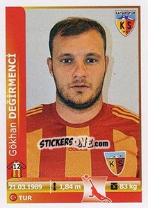 Sticker Gokhan Degirmenci - Spor Toto Süper Lig 2012-2013 - Panini