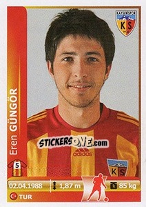 Sticker Eren Gungor - Spor Toto Süper Lig 2012-2013 - Panini