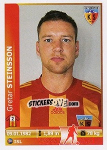 Sticker Gretar Steinsson - Spor Toto Süper Lig 2012-2013 - Panini