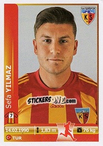 Figurina Sefa Yilmaz - Spor Toto Süper Lig 2012-2013 - Panini