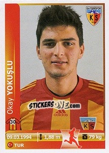 Sticker Okay Yokuslu - Spor Toto Süper Lig 2012-2013 n. 259 - Panini