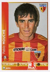 Cromo Pablo Mouche - Spor Toto Süper Lig 2012-2013 n. 260 - Panini