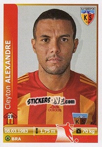 Sticker Cleyton Alexandre - Spor Toto Süper Lig 2012-2013 n. 263 - Panini