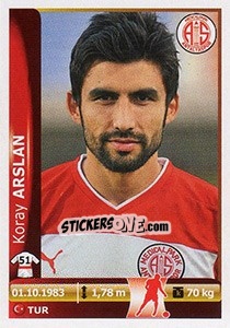 Sticker Koray Arslan - Spor Toto Süper Lig 2012-2013 - Panini