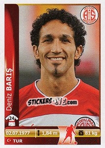 Figurina Deniz Baris - Spor Toto Süper Lig 2012-2013 n. 273 - Panini