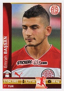 Cromo Emrah Bassan - Spor Toto Süper Lig 2012-2013 n. 281 - Panini
