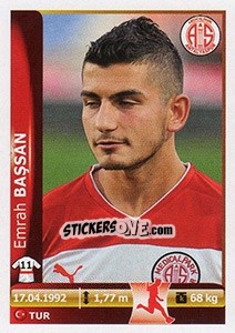 Cromo Emrah Bassan - Spor Toto Süper Lig 2012-2013 - Panini