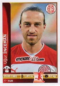 Cromo Ugur Inceman - Spor Toto Süper Lig 2012-2013 n. 283 - Panini