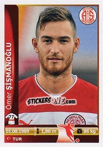 Sticker Omer Sismanoglu - Spor Toto Süper Lig 2012-2013 n. 286 - Panini