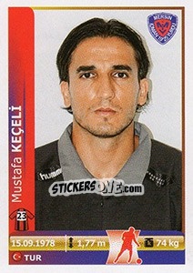 Sticker Mustafa Keceli - Spor Toto Süper Lig 2012-2013 n. 296 - Panini