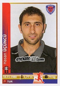 Sticker Hasan Ucuncu - Spor Toto Süper Lig 2012-2013 n. 306 - Panini
