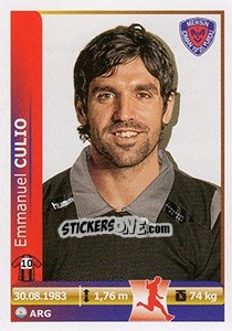 Figurina Emmanuel Culio - Spor Toto Süper Lig 2012-2013 n. 307 - Panini