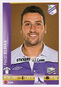 Sticker Fevzi Elmas - Spor Toto Süper Lig 2012-2013 - Panini