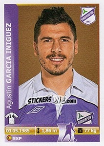 Figurina Agustin Garcia Iniguez - Spor Toto Süper Lig 2012-2013 n. 316 - Panini