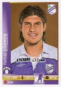 Sticker Ferhat Cokmus - Spor Toto Süper Lig 2012-2013 n. 317 - Panini
