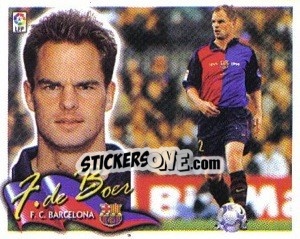 Sticker Frank de Boer - Liga Spagnola 2000-2001 n. 56 - Colecciones ESTE