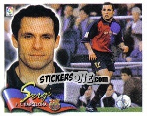 Sticker Sergi - Liga Spagnola 2000-2001 n. 57 - Colecciones ESTE