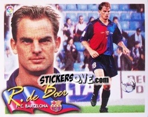 Sticker Ronald de Boer - Liga Spagnola 2000-2001 n. 60 - Colecciones ESTE