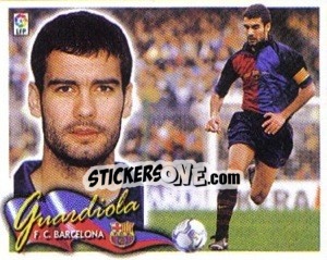 Sticker Guardiola - Liga Spagnola 2000-2001 n. 63 - Colecciones ESTE