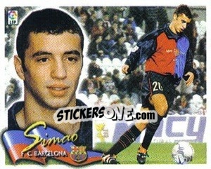 Sticker Simao - Liga Spagnola 2000-2001 - Colecciones ESTE