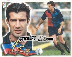 Cromo Figo - Liga Spagnola 2000-2001 - Colecciones ESTE