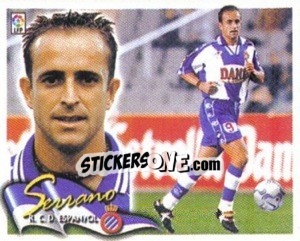 Cromo Serrano - Liga Spagnola 2000-2001 - Colecciones ESTE