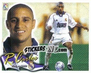 Sticker Roberto Carlos - Liga Spagnola 2000-2001 n. 184 - Colecciones ESTE