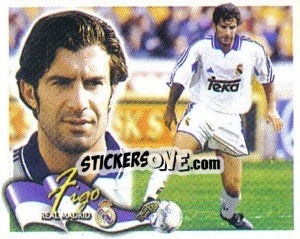 Sticker Figo - Liga Spagnola 2000-2001 - Colecciones ESTE