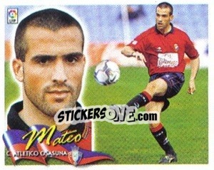 Cromo Mateo - Liga Spagnola 2000-2001 - Colecciones ESTE